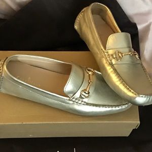 Cole Haan Shelby Bit.II Gold Loafers New*